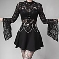 Plague Doctor Goth Girl Gothic Goth Subculture Vacation Dress Party Costume Masquerade Women