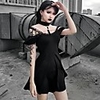 Plague Doctor Goth Girl Gothic Goth Subculture Vacation Dress Party Costume Masquerade Women