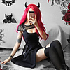 Plague Doctor Goth Girl Gothic Goth Subculture Vacation Dress Party Costume Masquerade Women