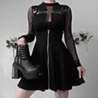Plague Doctor Goth Girl Gothic Goth Subculture Vacation Dress Party Costume Masquerade Women