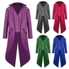 Plague Doctor Gothic Vintage Punk Gothic Medieval Steampunk Tuxedo Tailcoat Frock Coat Men