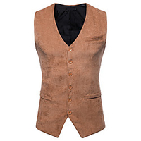 Plague Doctor Gothic Vintage Steampunk Masquerade Vest Waistcoat Outerwear Men