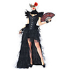 Plague Doctor Medieval Steampunk Wasp-Waisted Vacation Dress Dress Outfits Overbust Corset Women
