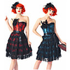 Plague Doctor Medieval Steampunk Wasp-Waisted Vacation Dress Dress Overbust Corset Women