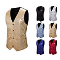 Plague Doctor Punk Gothic Disco 17th Century Masquerade Vest Waistcoat Men