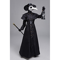 Plague Doctor Punk Gothic Steampunk 17th Century Coat Trench Coat Outerwear Men