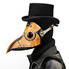Plague Doctor Punk Gothic Steampunk 17th Century Masquerade All Costume Mask Black Vintage Cosplay