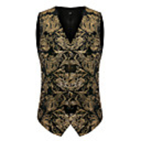 Plague Doctor Punk Gothic Victorian Steampunk 17th Century Waistcoat Paisley Coletes Men