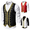 Plague Doctor Punk Gothic Victorian Steampunk 17th Century Waistcoat Paisley Coletes Men