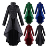 Plague Doctor Retro Punk Gothic Steampunk 17th Century Vacation Dress Dress Frock Coat Trench Coat Prom Dress Women