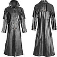 Plague Doctor Retro Vintage Gothic Punk Gothic Steampunk 17th Century Coat Masquerade Trench Coat Men