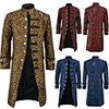Plague Doctor Retro Vintage Gothic Punk Gothic Steampunk 17th Century Coat Masquerade Trench Coat Men