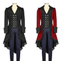 Plague Doctor Retro Vintage Gothic Punk Gothic Steampunk 17th Century Coat Masquerade Trench Coat Women