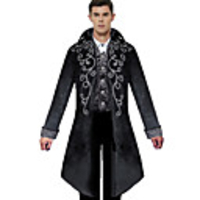 Plague Doctor Retro Vintage Punk Gothic Steampunk 17th Century Coat Masquerade Trench Coat Men