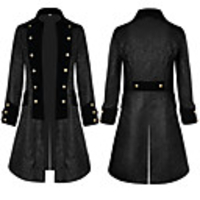 Plague Doctor Retro Vintage Punk Gothic Steampunk 17th Century Coat Masquerade Trench Coat Men