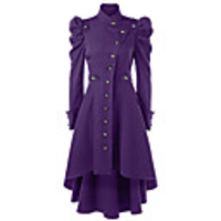 Plague Doctor Retro Vintage Punk Gothic Steampunk 17th Century Coat Masquerade Trench Coat Women