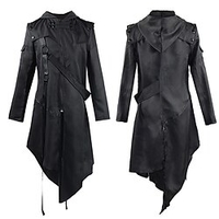 Plague Doctor Retro Vintage Punk Gothic Steampunk 17th Century Coat Masquerade Tuxedo Trench Coat Men