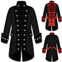 Plague Doctor Retro Vintage Punk Gothic Steampunk 17th Century Coat Masquerade Tuxedo Trench Coat Men