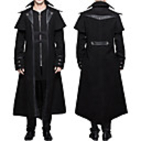 Plague Doctor Retro Vintage Punk Gothic Steampunk 17th Century Coat Masquerade Tuxedo Trench Coat Men