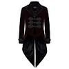 Plague Doctor Retro Vintage Punk Gothic Steampunk 17th Century Coat Masquerade Tuxedo Trench Coat Men
