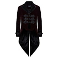 Plague Doctor Retro Vintage Punk Gothic Steampunk 17th Century Coat Masquerade Tuxedo Trench Coat Men