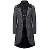 Plague Doctor Retro Vintage Punk Gothic Steampunk 17th Century Coat Masquerade Tuxedo Trench Coat Men
