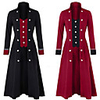 Plague Doctor Retro Vintage Punk Gothic Steampunk 17th Century Coat Masquerade Tuxedo Trench Coat Women