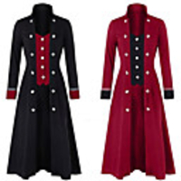 Plague Doctor Retro Vintage Punk Gothic Steampunk 17th Century Coat Masquerade Tuxedo Trench Coat Women