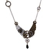Plague Doctor Steampunk Clockwork Necklace Men