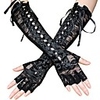 Plague Doctor Steampunk Roaring 20s Lace Up Punk Gothic 17th Century Gloves Women