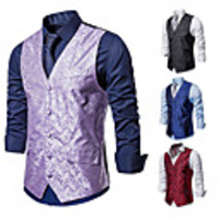 Plague Doctor Vintage Gothic Punk Gothic Steampunk 17th Century Masquerade Vest Waistcoat Men