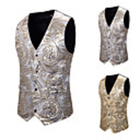 Plague Doctor Vintage Gothic Punk Gothic Steampunk 17th Century Masquerade Vest Waistcoat Men