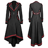 Plague Doctor Vintage Punk Gothic Steampunk 17th Century Winter Coat Masquerade Tuxedo Trench Coat Women