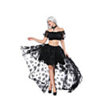 Plague Doctor Vintage Punk Gothic Steampunk Wasp-Waisted 17th Century Dress Tube Top Women
