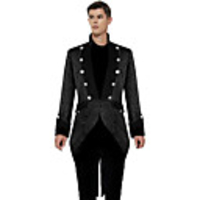 Plague Doctor Vintage Steampunk Winter Coat Masquerade Tuxedo Men