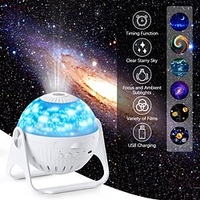 Planetarium Projector Lights Galaxy Projection Night Lamp 6 in 1 with Nebula Moon Planet Aurora 360 Rotating Focusing Star Projector Light for Baby Bedroom Ceiling/Game Room/Party/Bar miniinthebox