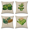 Plant Double Side Cushion Cover 4PC Soft Decorative Square Throw Pillow Cover Cushion Case Pillowcase for Bedroom Livingroom Superior Quality Machine Washable Indoor Cushion for Sofa Couch Bed Chair miniinthebox