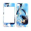 Plastic Around Sticker For iPhone 4 (Blue Cartoon Girl)