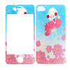 Plastic Around Sticker For iPhone 4 (Flowers)