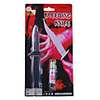 Plastic Bleeding Knife with Realistic Blood Gel for Halloween