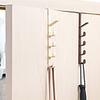 Plastic Home Storage Organization Hooks Rails Bedroom Door Hanger Clothes Hanging Rack Holder for Bags Towel