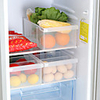 Plastic Storage Box 1 Pc with 3 Grids for Kitchen and Refrigerator Food Storage