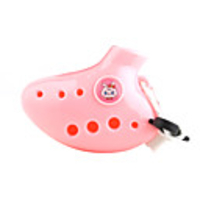 Plastic Whistle Toy Pink