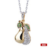 Plated Crystal Stainless Steel USB2.0 Flash Drive Necklace (8GB)