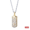 Plated Crystal USB2.0 Flash Drive Necklace (256MB)