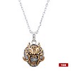 Plated Stainless Steel Crystal USB2.0 Flash Drive Necklace (1GB)