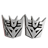 Plated Transformers Car Stickers(2pcs)