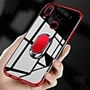 Plating Soft TPU Transparent Anti-shock Case for Samsung Galaxy A40 A50 A70 A90 A30 A20 A10 A20E A9 2018 A7 2018 Case Finger Ring Cover