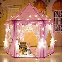 Play Tent Tunnel Playhouse Tent Castle Princess Foldable Convenient Star Fabrics Indoor Outdoor Spring Summer Fall 3 years Boys