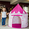 Play Tent Tunnel Playhouse Tent Kids Play Tent Castle Teepee Castle Princess Star Foldable Glow in the Dark Convenient Polyester Polyester Microfiber Indoor Outdoor Spring Summer Fall 3 years All